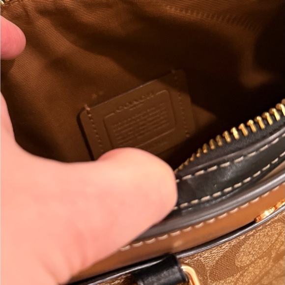 Coach Tan and Black Crossbody Bag - Picture 5 of 6